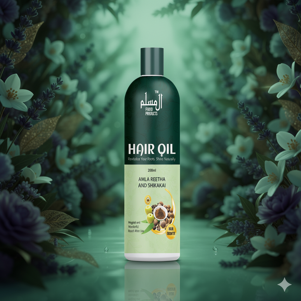 Al Muslim Hair Oil Amla, Reetha & Shikakai